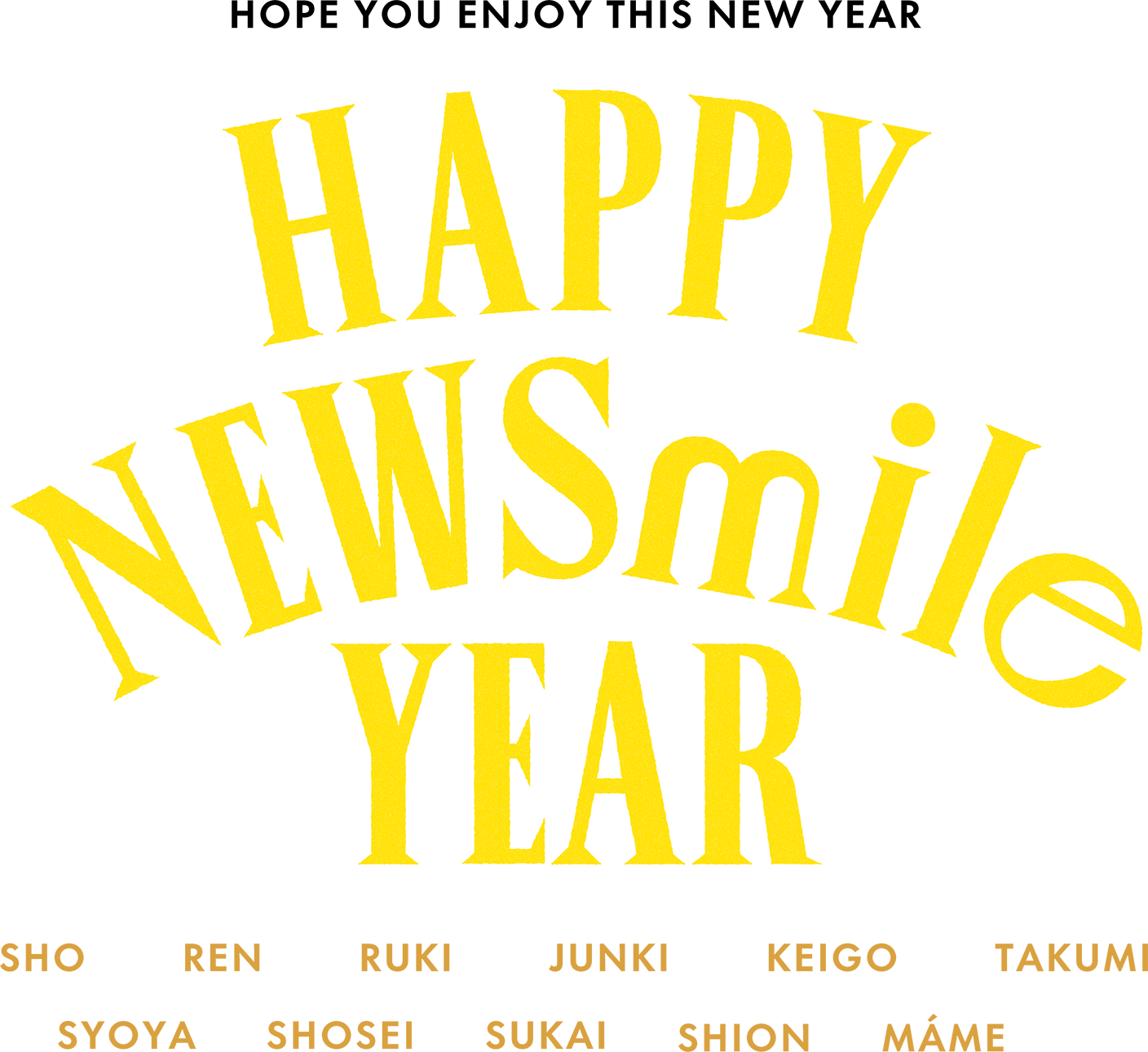 HOPE YOU ENJOY THIS NEW YEAR-HAPPY NEWSmile YEAR
